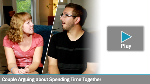 Couple Arguing about Spending Time Together