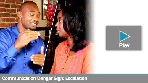 Communication Danger Sign: Escalation - James & Ladios