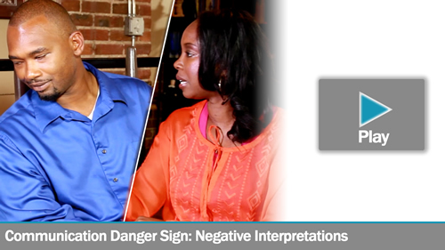 Communication Danger Sign: Negative Interpretations - James & Ladios