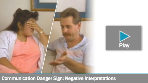 Communication Danger Sign: Negative Interpretations - Loren & Dee